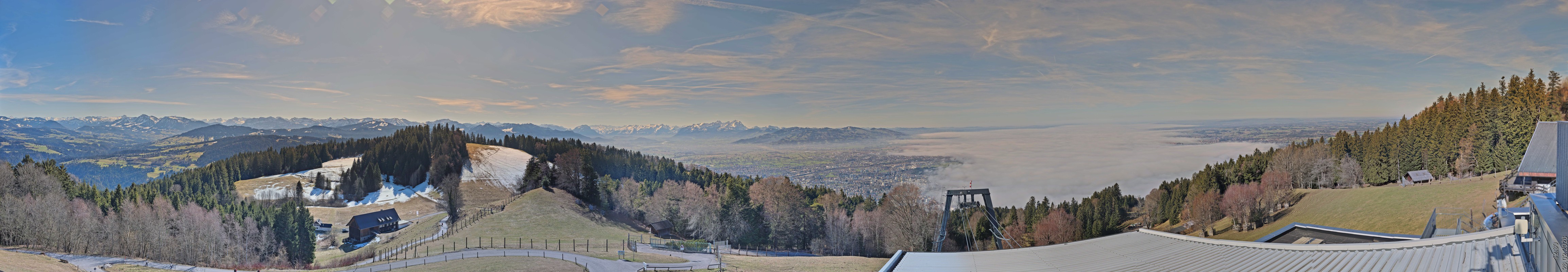 Archiv Foto Webcam Bregenz: Bergstation Pfänderbahn