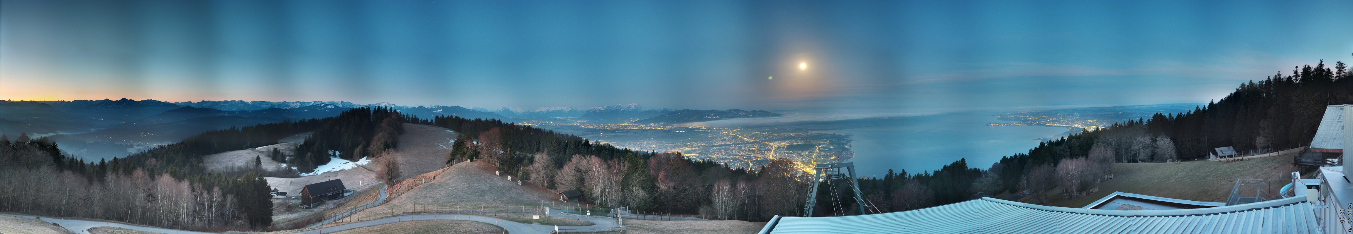 Archiv Foto Webcam Bregenz: Bergstation Pfänderbahn