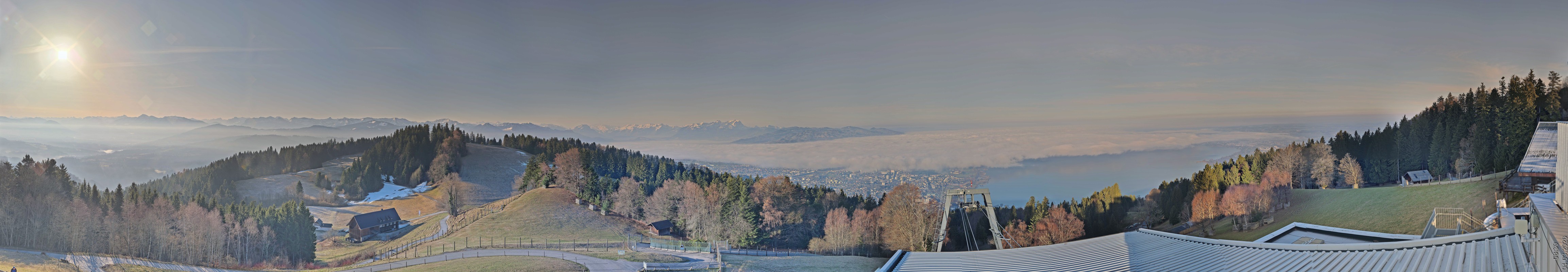 Archiv Foto Webcam Bregenz: Bergstation Pfänderbahn