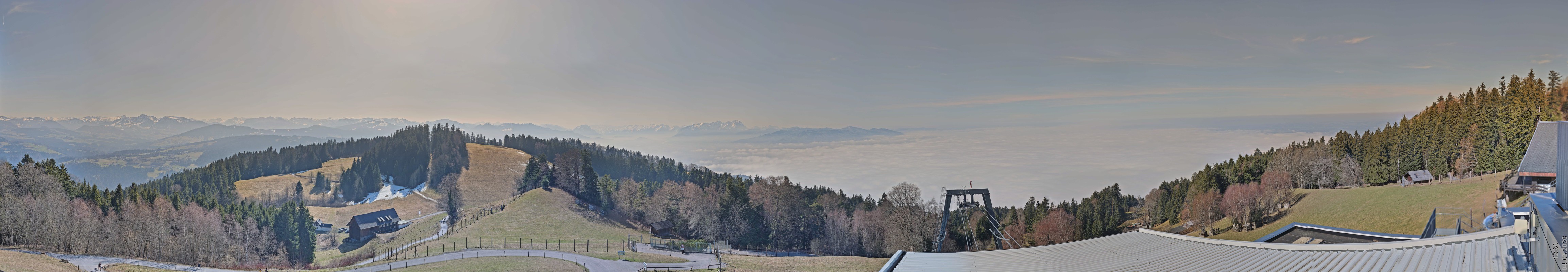 Archiv Foto Webcam Bregenz: Bergstation Pfänderbahn