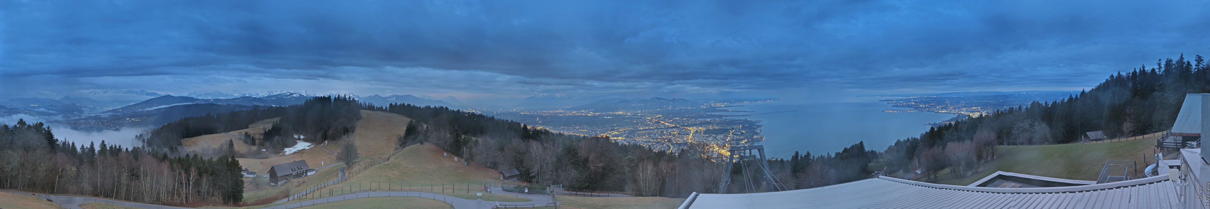 Archiv Foto Webcam Bregenz: Bergstation Pfänderbahn