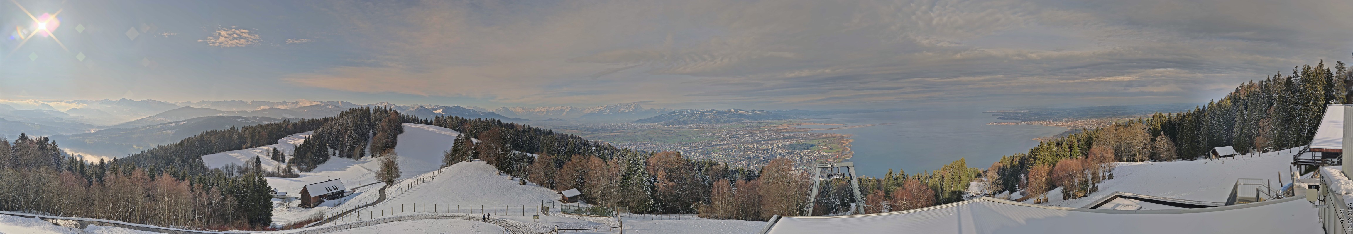 Archiv Foto Webcam Bregenz: Bergstation Pfänderbahn