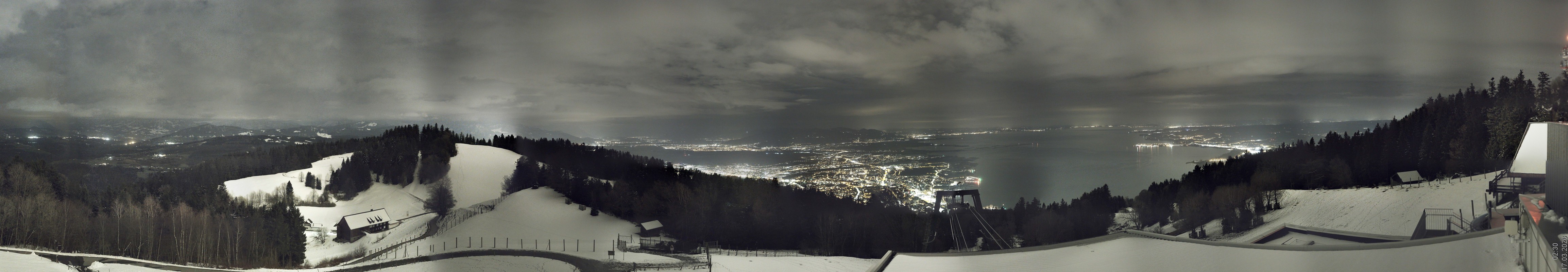 Archiv Foto Webcam Bregenz: Bergstation Pfänderbahn