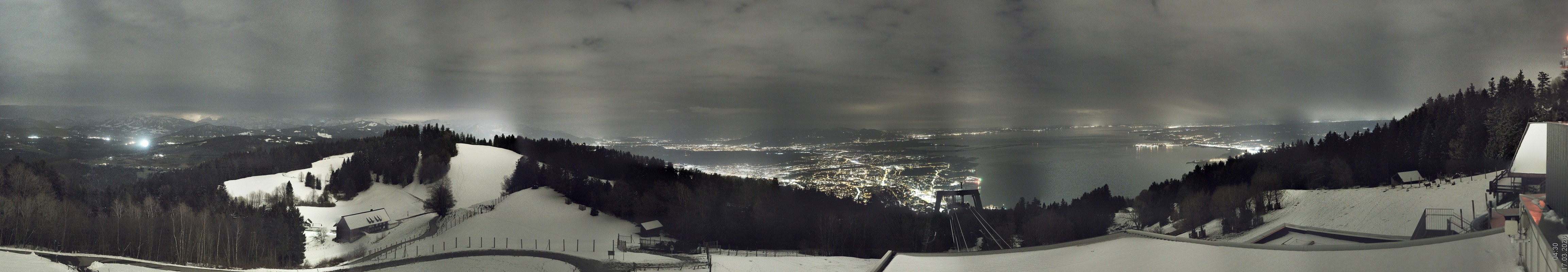 Archiv Foto Webcam Bregenz: Bergstation Pfänderbahn