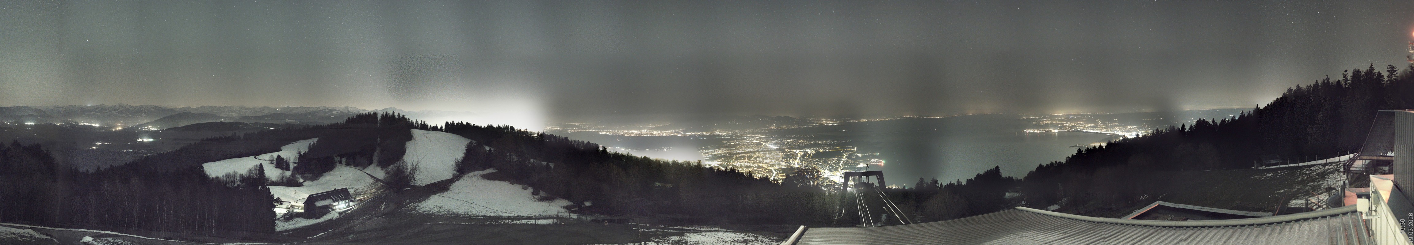 Archiv Foto Webcam Bregenz: Bergstation Pfänderbahn