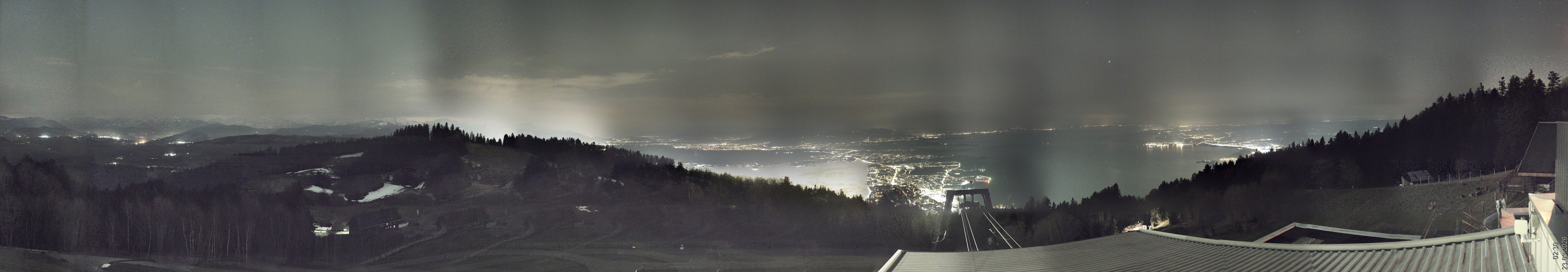 Archiv Foto Webcam Bregenz: Bergstation Pfänderbahn