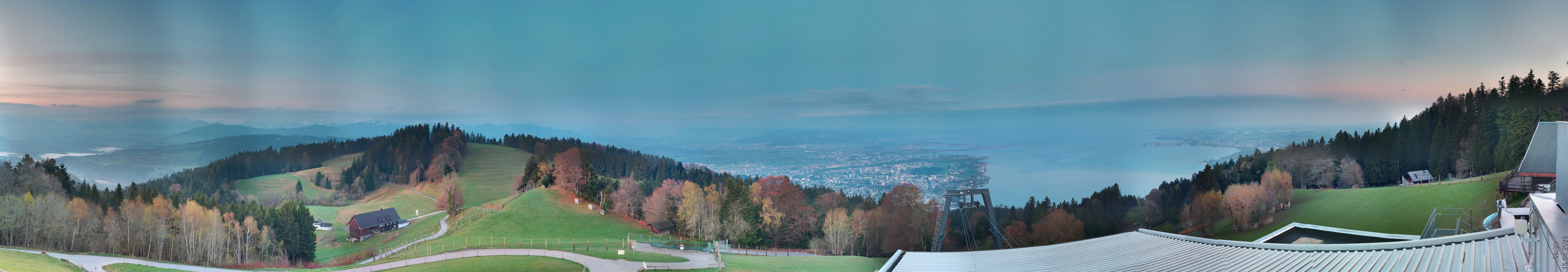 Archiv Foto Webcam Bregenz: Bergstation Pfänderbahn