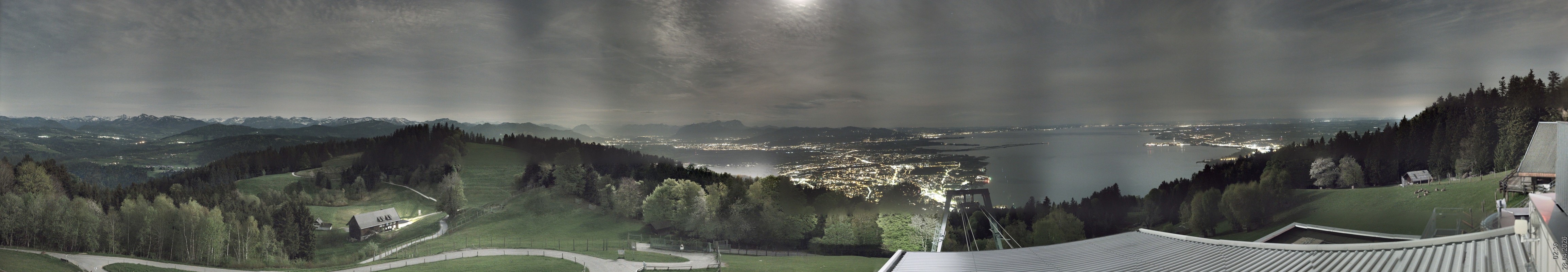 Archiv Foto Webcam Bregenz: Bergstation Pfänderbahn