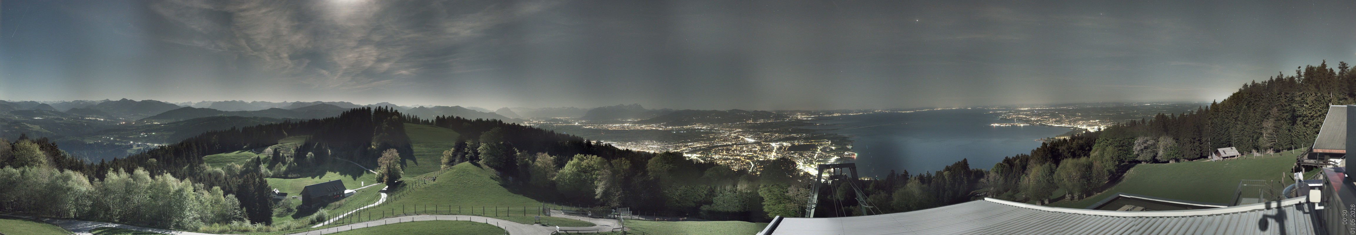 Archiv Foto Webcam Bregenz: Bergstation Pfänderbahn