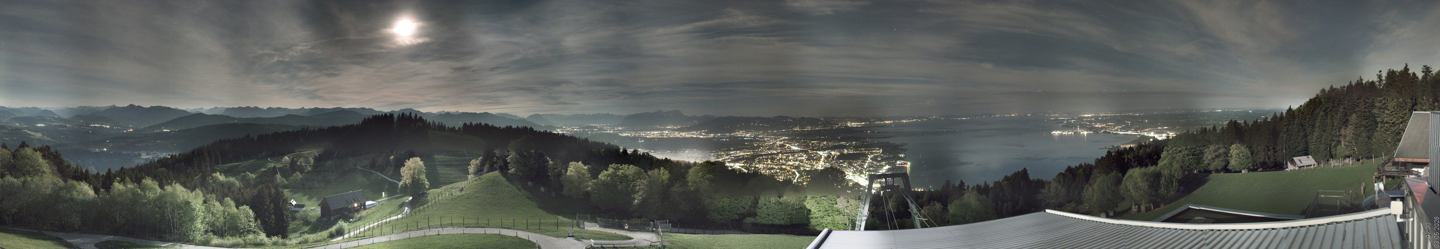 Archiv Foto Webcam Bregenz: Bergstation Pfänderbahn