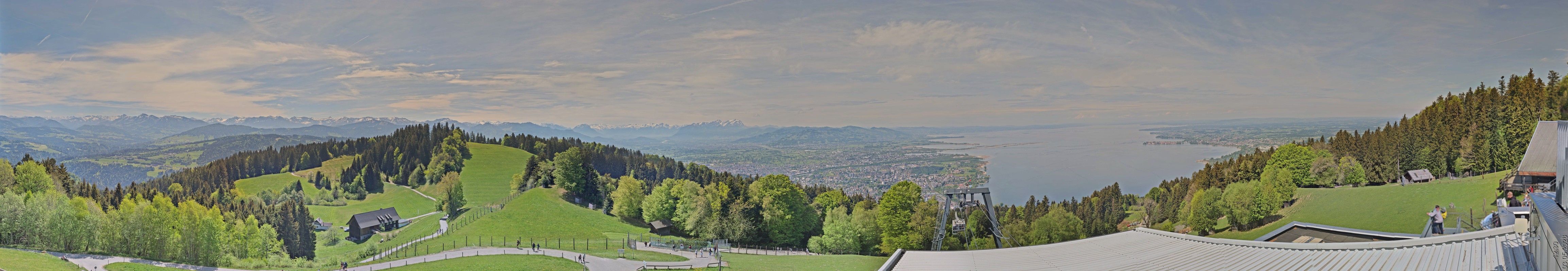 Archiv Foto Webcam Bregenz: Bergstation Pfänderbahn