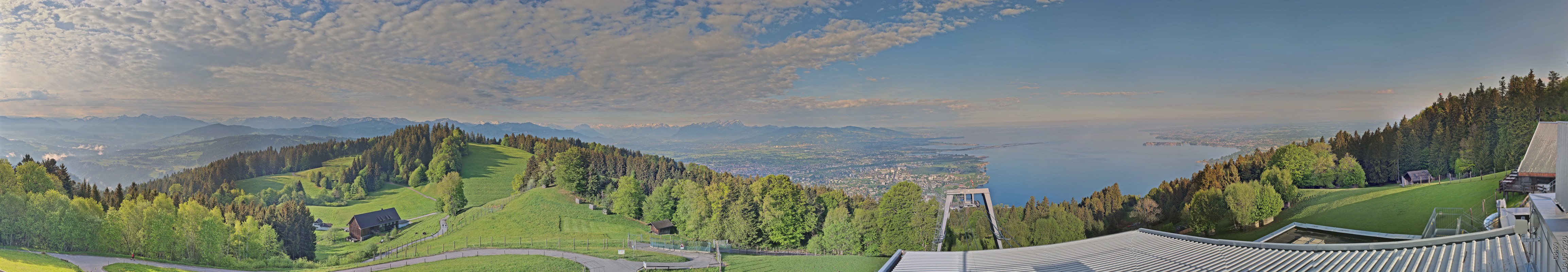 Archiv Foto Webcam Bregenz: Bergstation Pfänderbahn