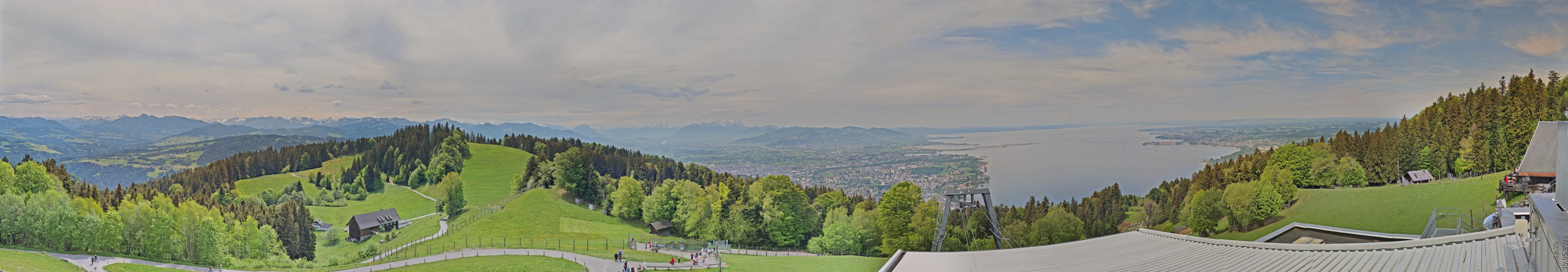 Archiv Foto Webcam Bregenz: Bergstation Pfänderbahn
