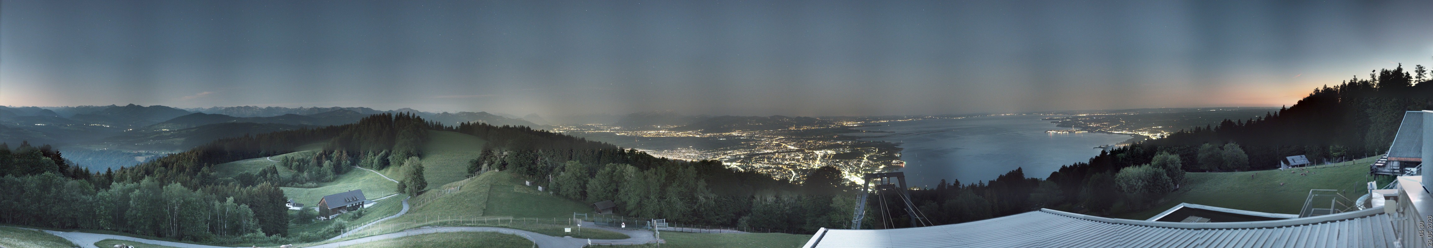 Archiv Foto Webcam Bregenz: Bergstation Pfänderbahn