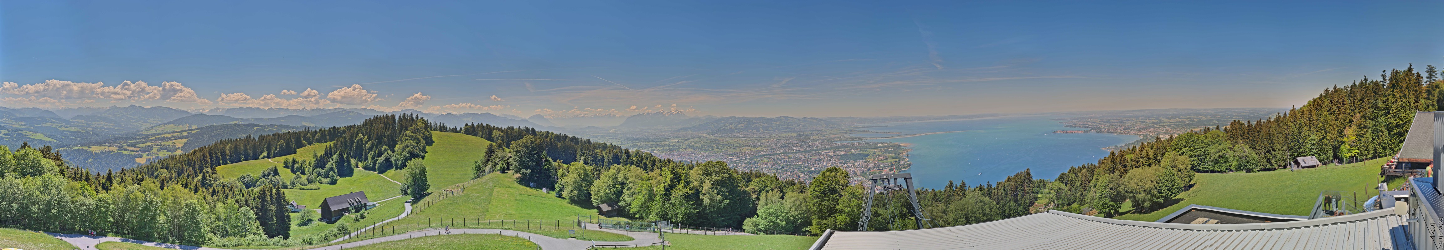 Archiv Foto Webcam Bregenz: Bergstation Pfänderbahn