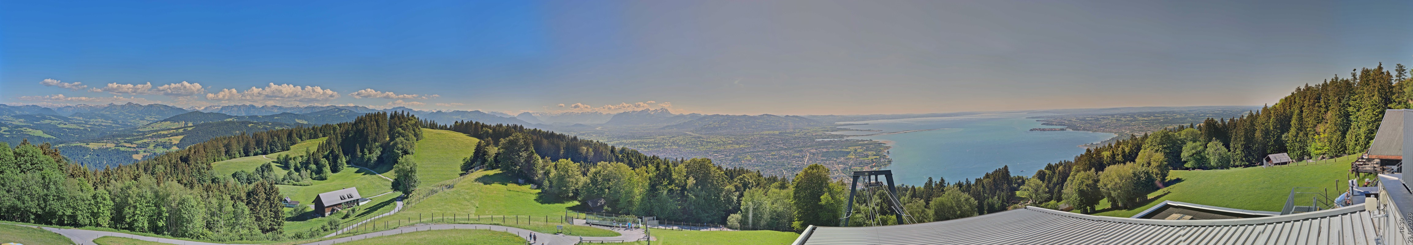 Archiv Foto Webcam Bregenz: Bergstation Pfänderbahn