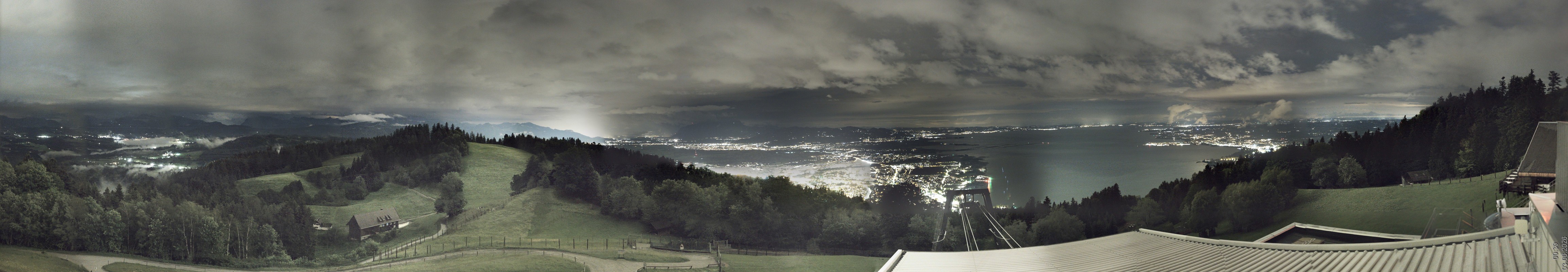 Archiv Foto Webcam Bregenz: Bergstation Pfänderbahn