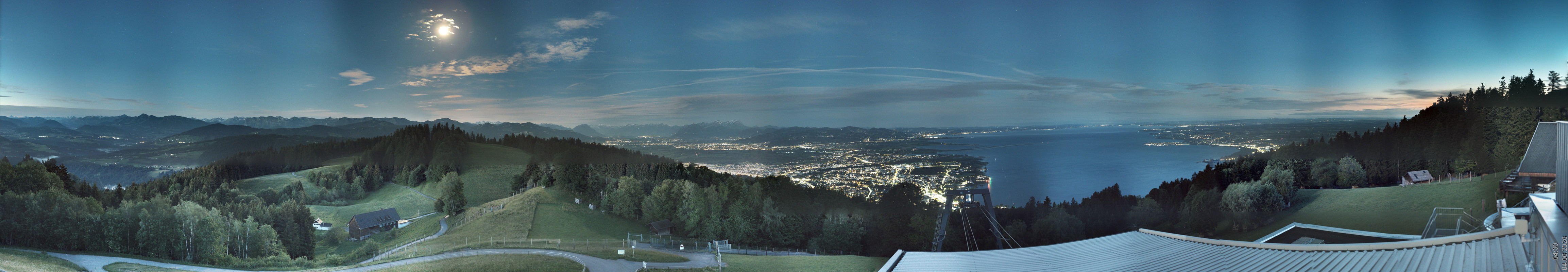 Archiv Foto Webcam Bregenz: Bergstation Pfänderbahn