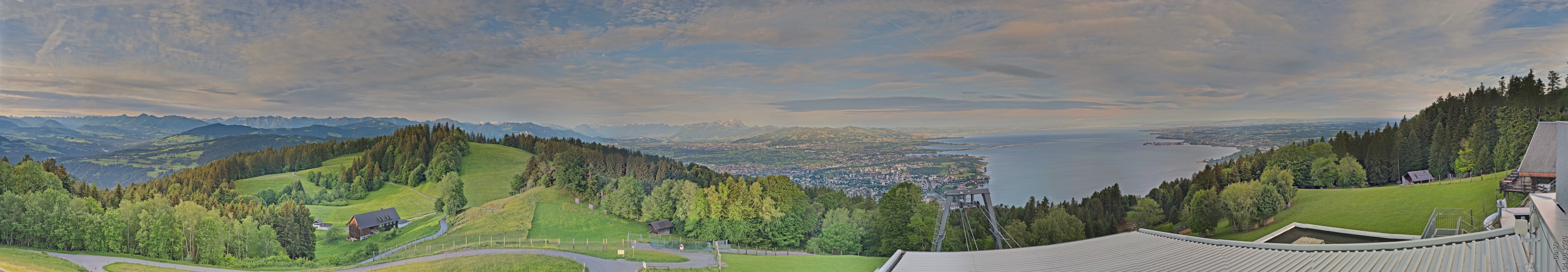 Archiv Foto Webcam Bregenz: Bergstation Pfänderbahn