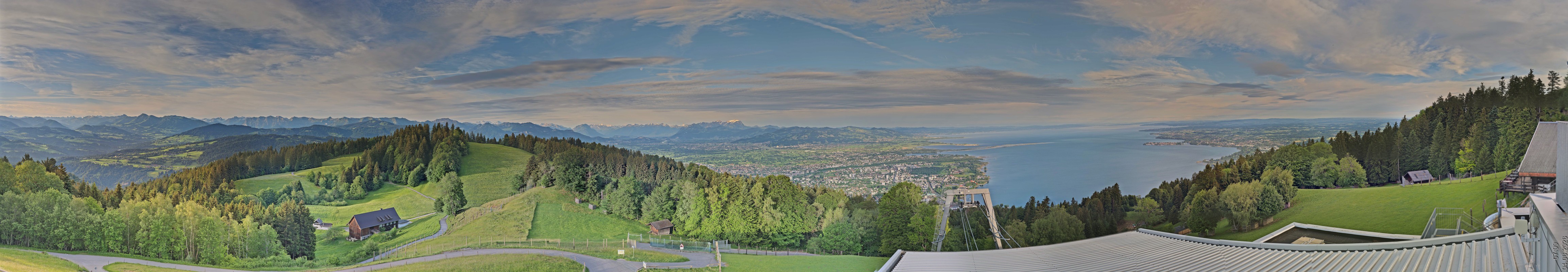 Archiv Foto Webcam Bregenz: Bergstation Pfänderbahn