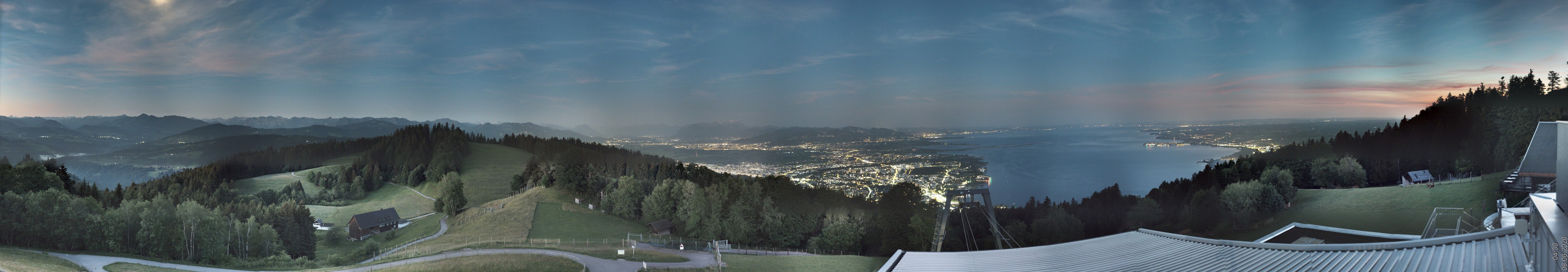 Archiv Foto Webcam Bregenz: Bergstation Pfänderbahn