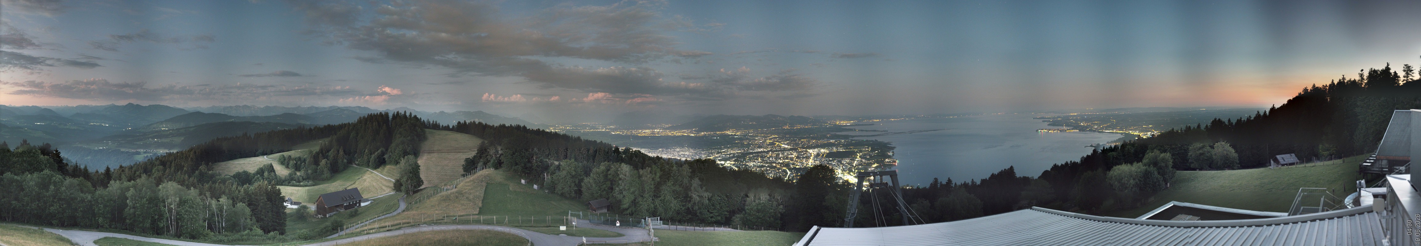 Archiv Foto Webcam Bregenz: Bergstation Pfänderbahn