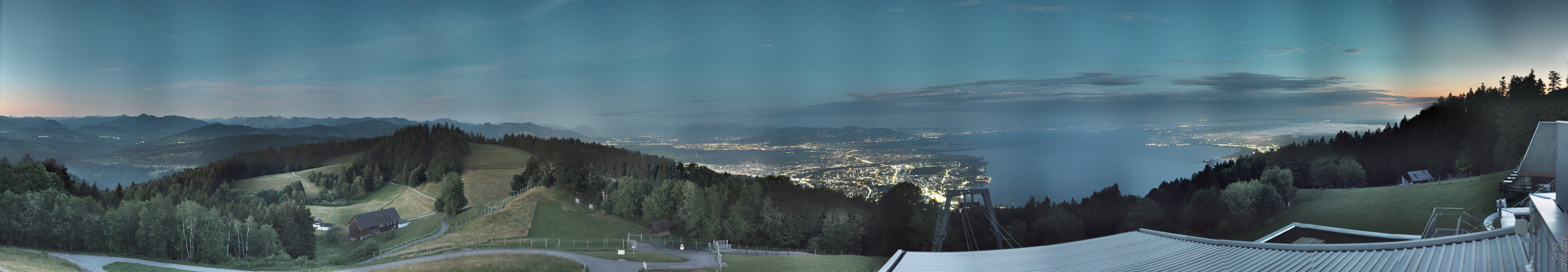 Archiv Foto Webcam Bregenz: Bergstation Pfänderbahn