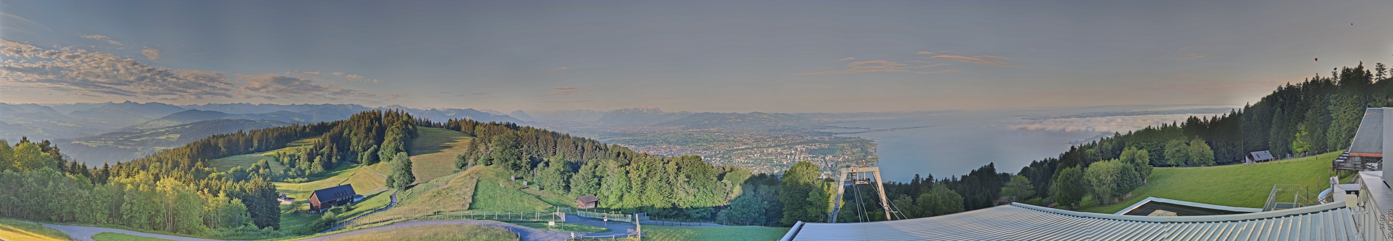 Archiv Foto Webcam Bregenz: Bergstation Pfänderbahn
