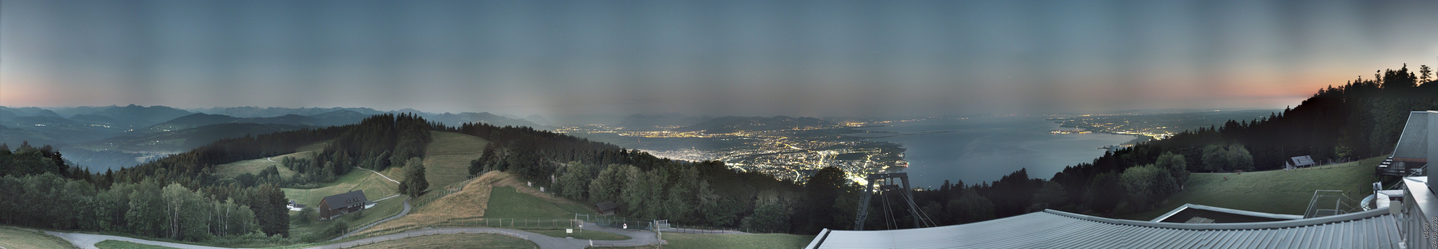 Archiv Foto Webcam Bregenz: Bergstation Pfänderbahn