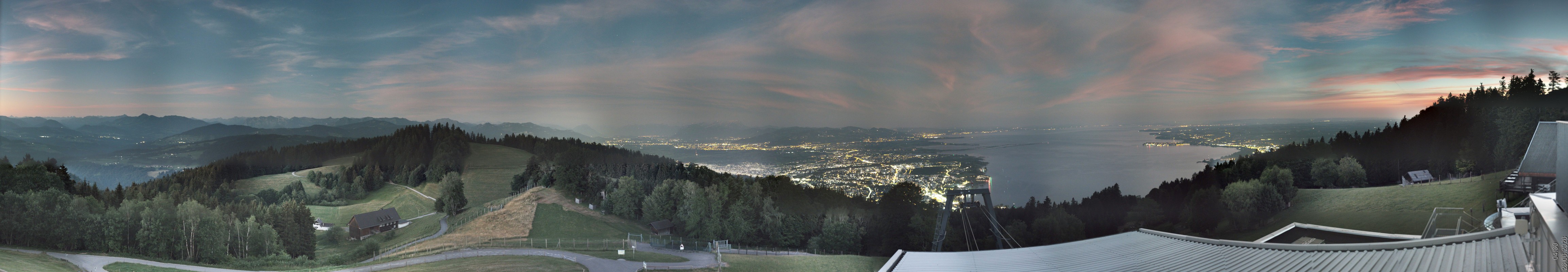 Archiv Foto Webcam Bregenz: Bergstation Pfänderbahn