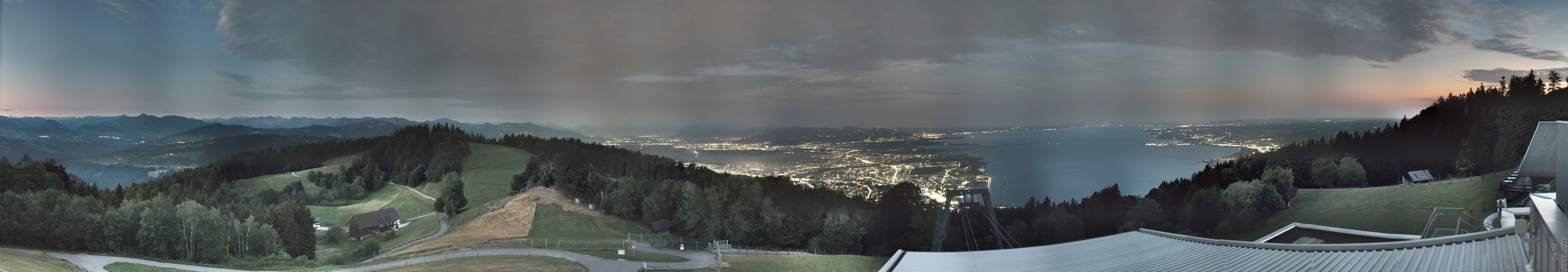Archiv Foto Webcam Bregenz: Bergstation Pfänderbahn