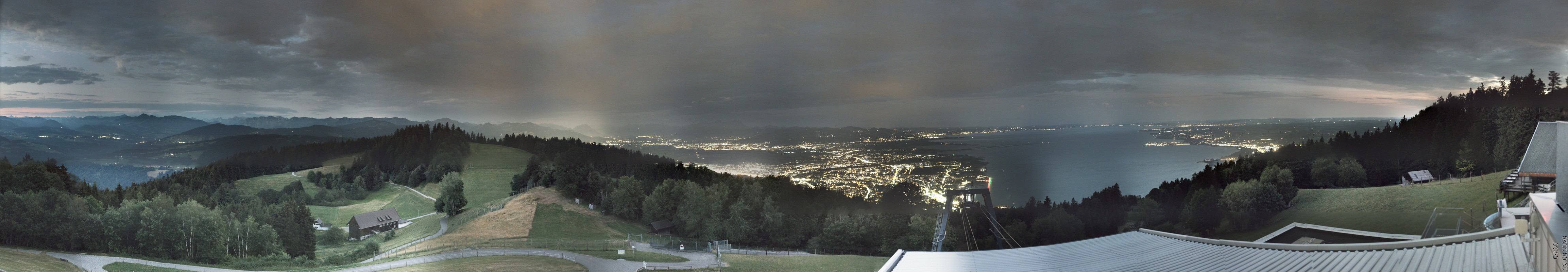 Archiv Foto Webcam Bregenz: Bergstation Pfänderbahn