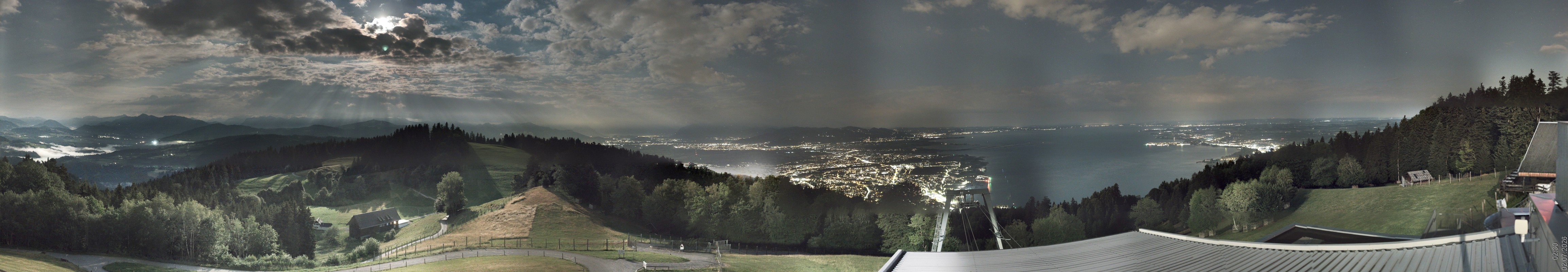 Archiv Foto Webcam Bregenz: Bergstation Pfänderbahn