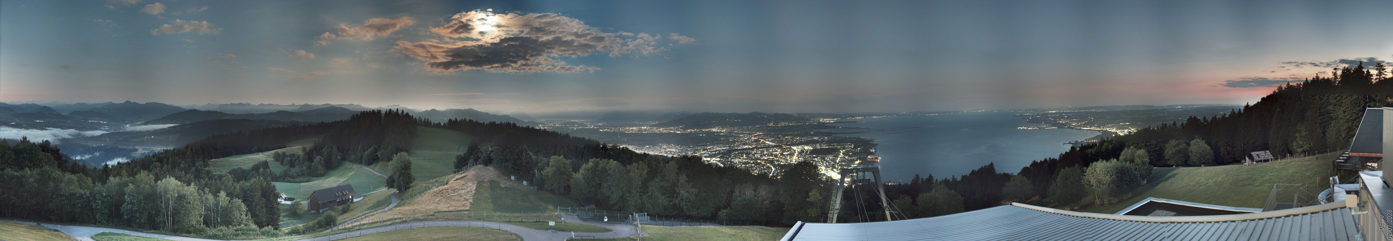Archiv Foto Webcam Bregenz: Bergstation Pfänderbahn