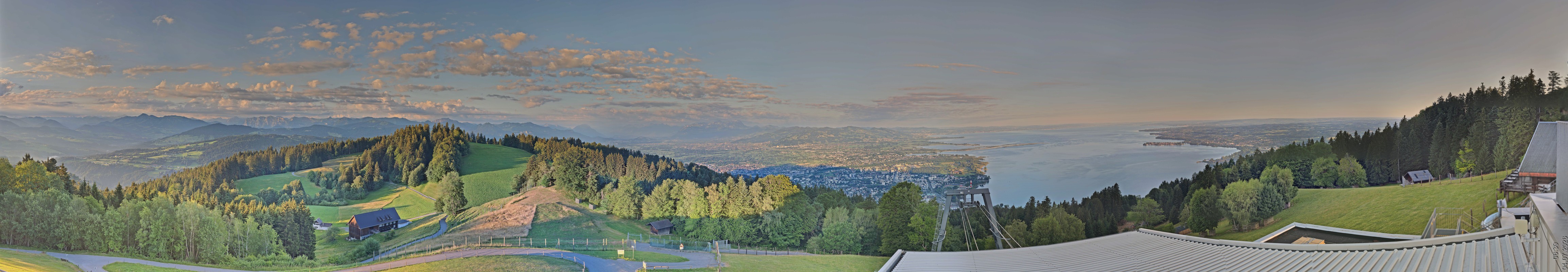 Archiv Foto Webcam Bregenz: Bergstation Pfänderbahn