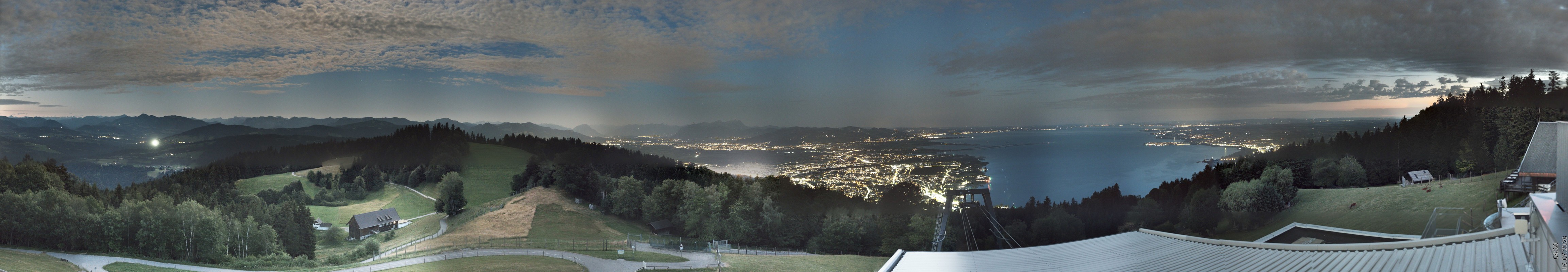 Archiv Foto Webcam Bregenz: Bergstation Pfänderbahn