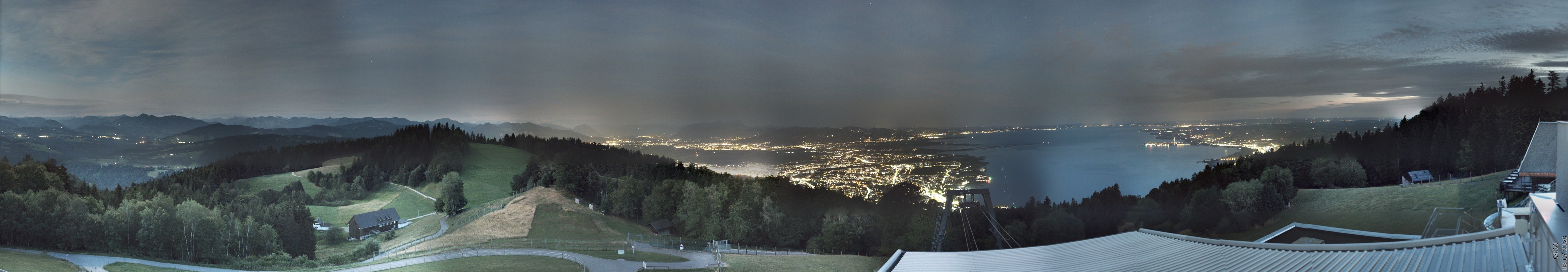Archiv Foto Webcam Bregenz: Bergstation Pfänderbahn