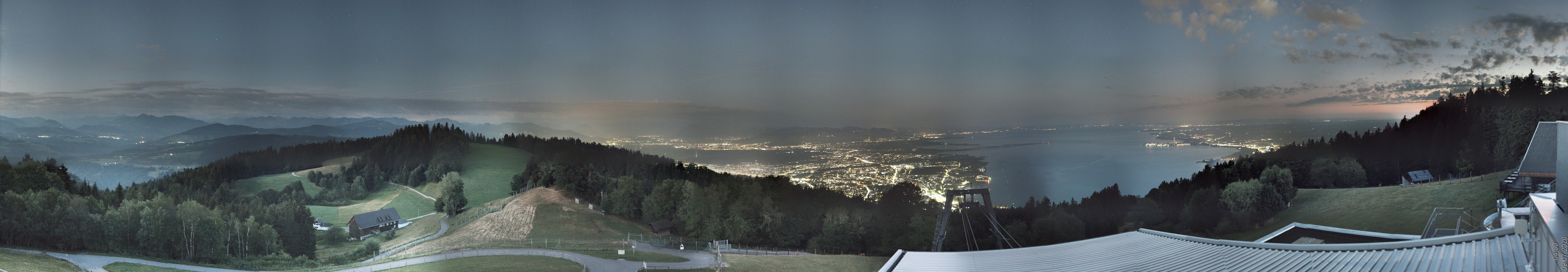 Archiv Foto Webcam Bregenz: Bergstation Pfänderbahn