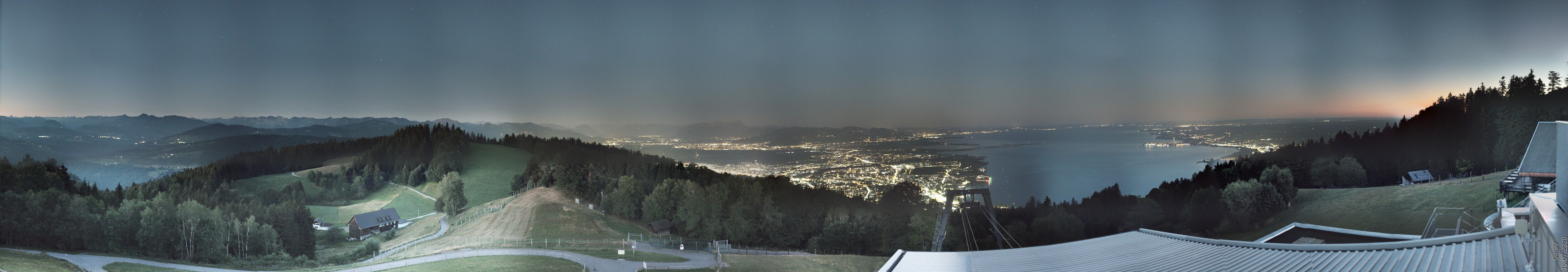 Archiv Foto Webcam Bregenz: Bergstation Pfänderbahn