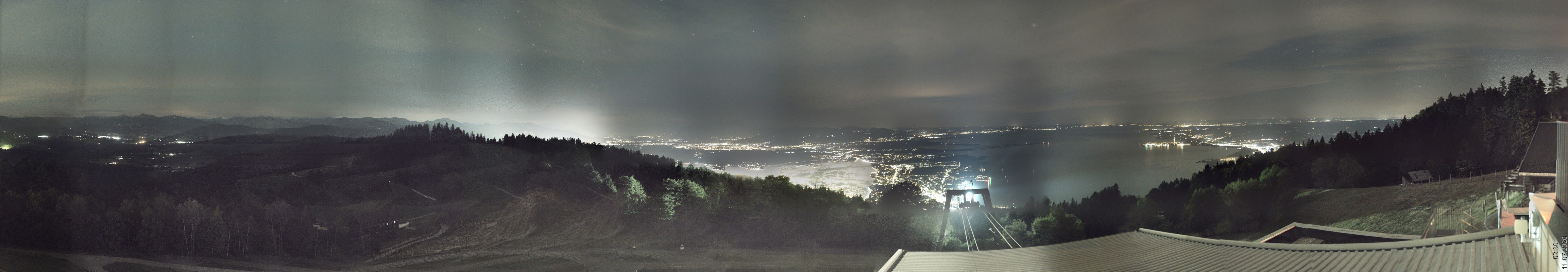 Archiv Foto Webcam Bregenz: Bergstation Pfänderbahn