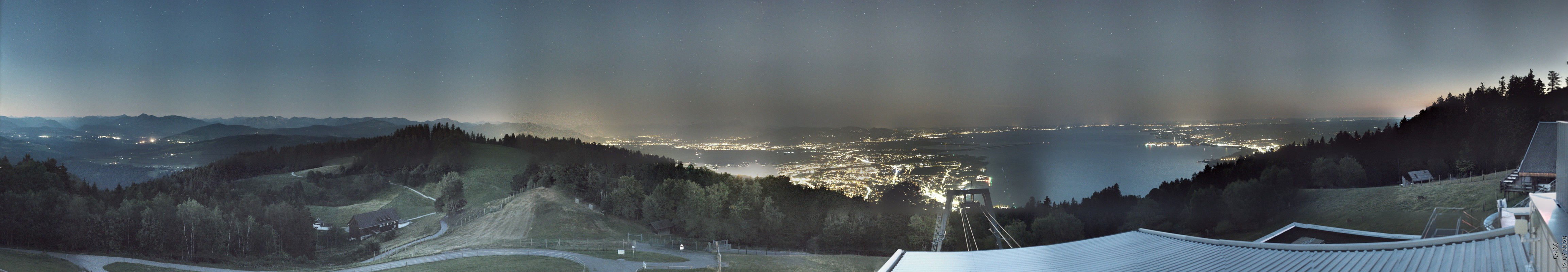 Archiv Foto Webcam Bregenz: Bergstation Pfänderbahn