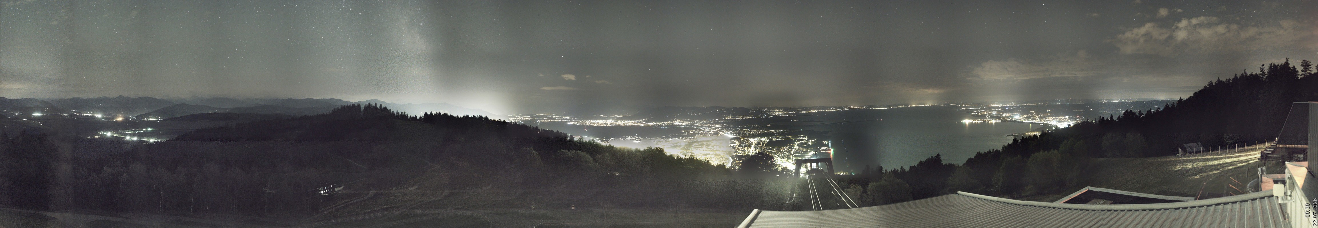 Archiv Foto Webcam Bregenz: Bergstation Pfänderbahn