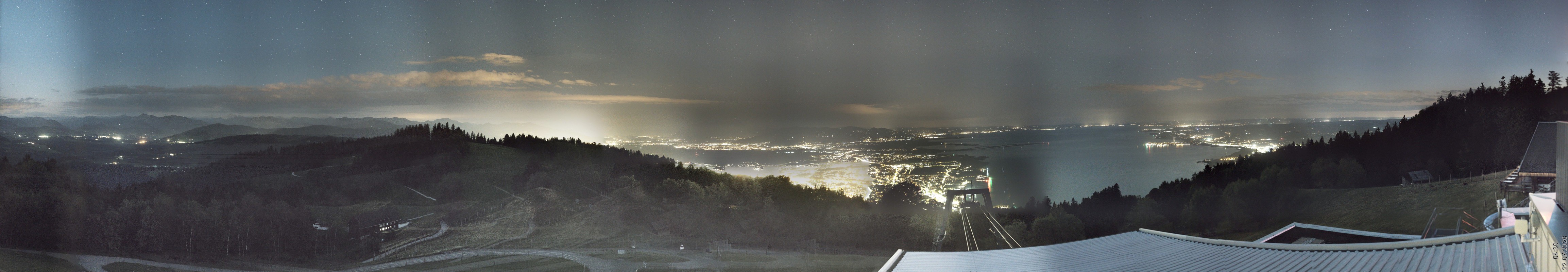 Archiv Foto Webcam Bregenz: Bergstation Pfänderbahn