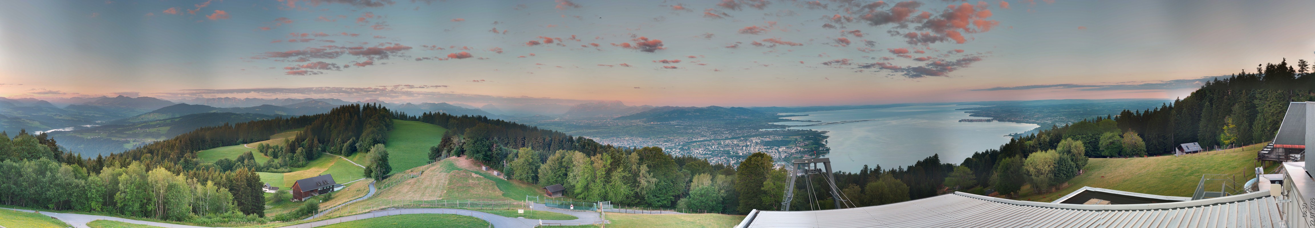 Archiv Foto Webcam Bregenz: Bergstation Pfänderbahn