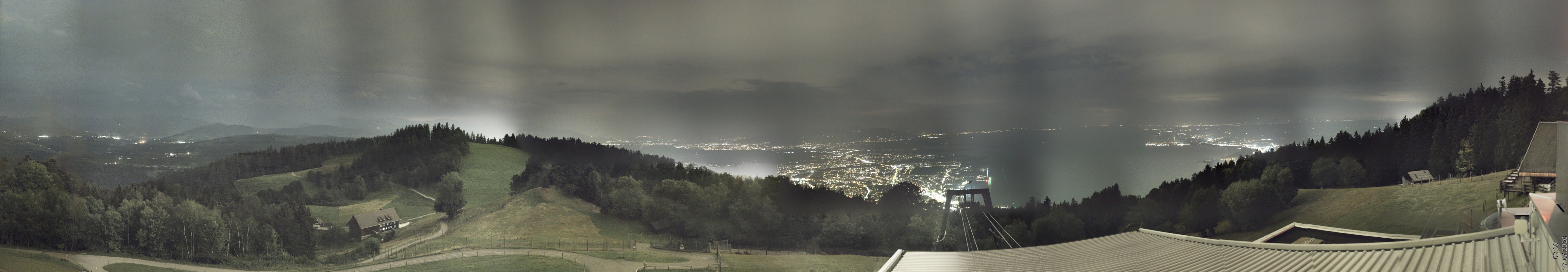 Archiv Foto Webcam Bregenz: Bergstation Pfänderbahn
