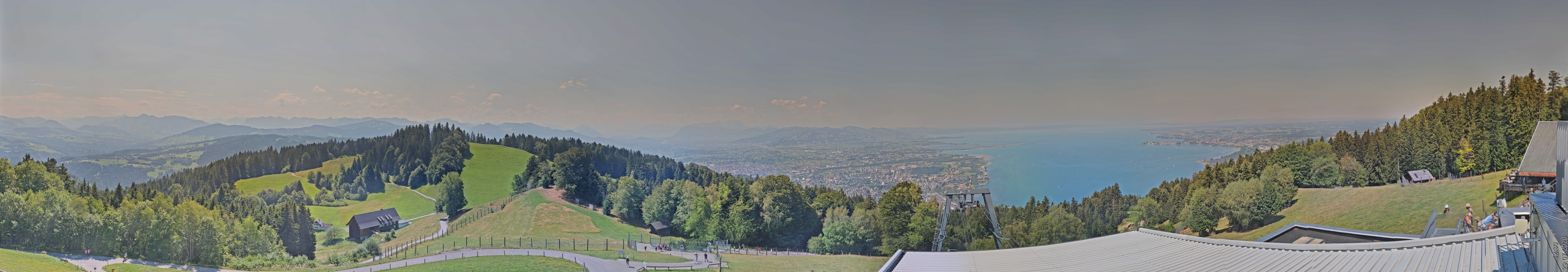 Archiv Foto Webcam Bregenz: Bergstation Pfänderbahn