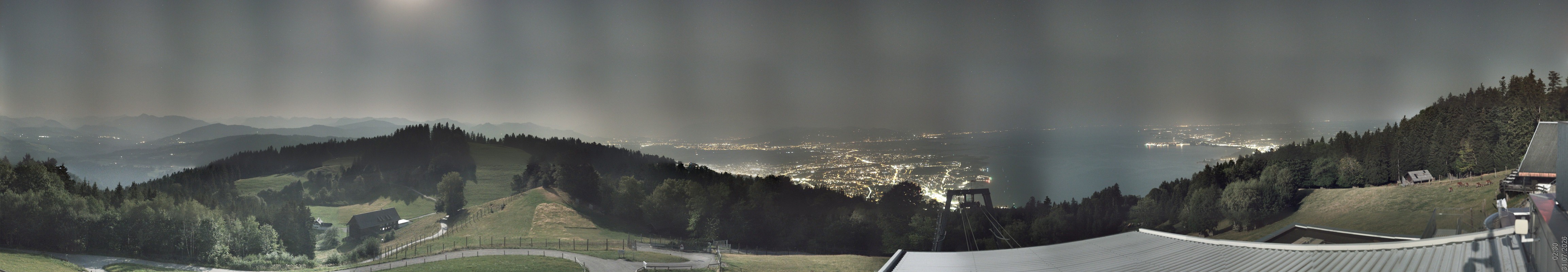 Archiv Foto Webcam Bregenz: Bergstation Pfänderbahn