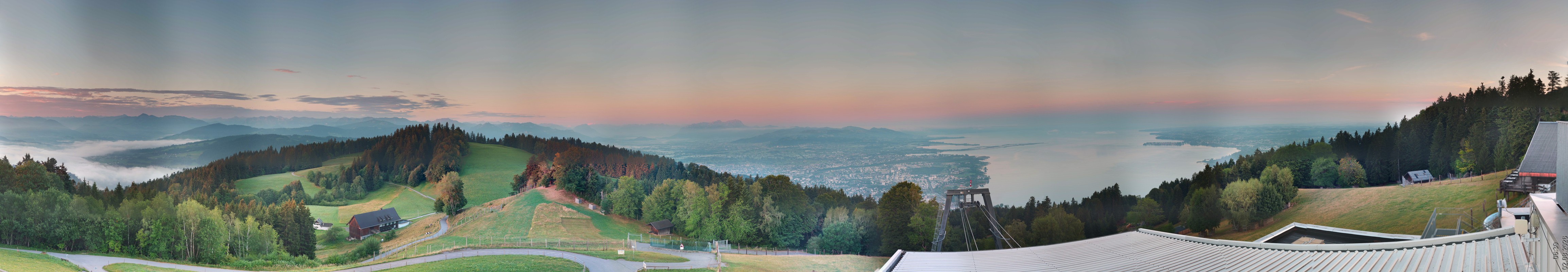 Archiv Foto Webcam Bregenz: Bergstation Pfänderbahn