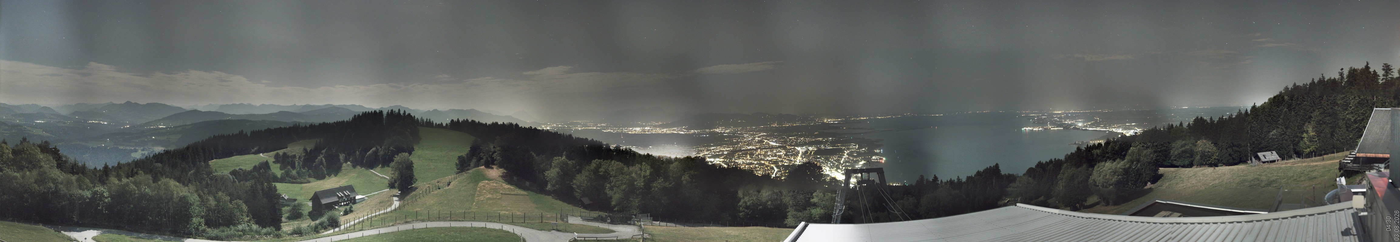 Archiv Foto Webcam Bregenz: Bergstation Pfänderbahn