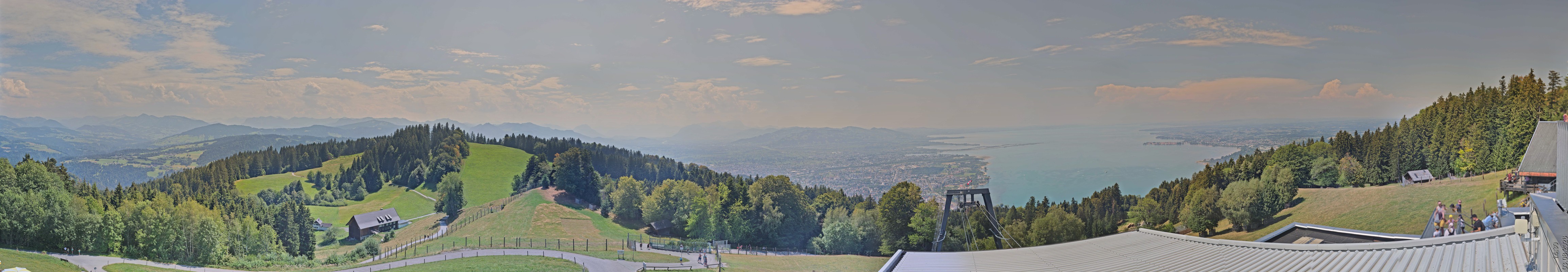 Archiv Foto Webcam Bregenz: Bergstation Pfänderbahn